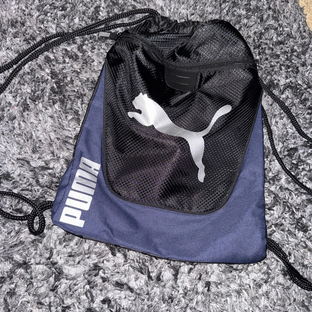 Puma Black and Navy Sports Sack